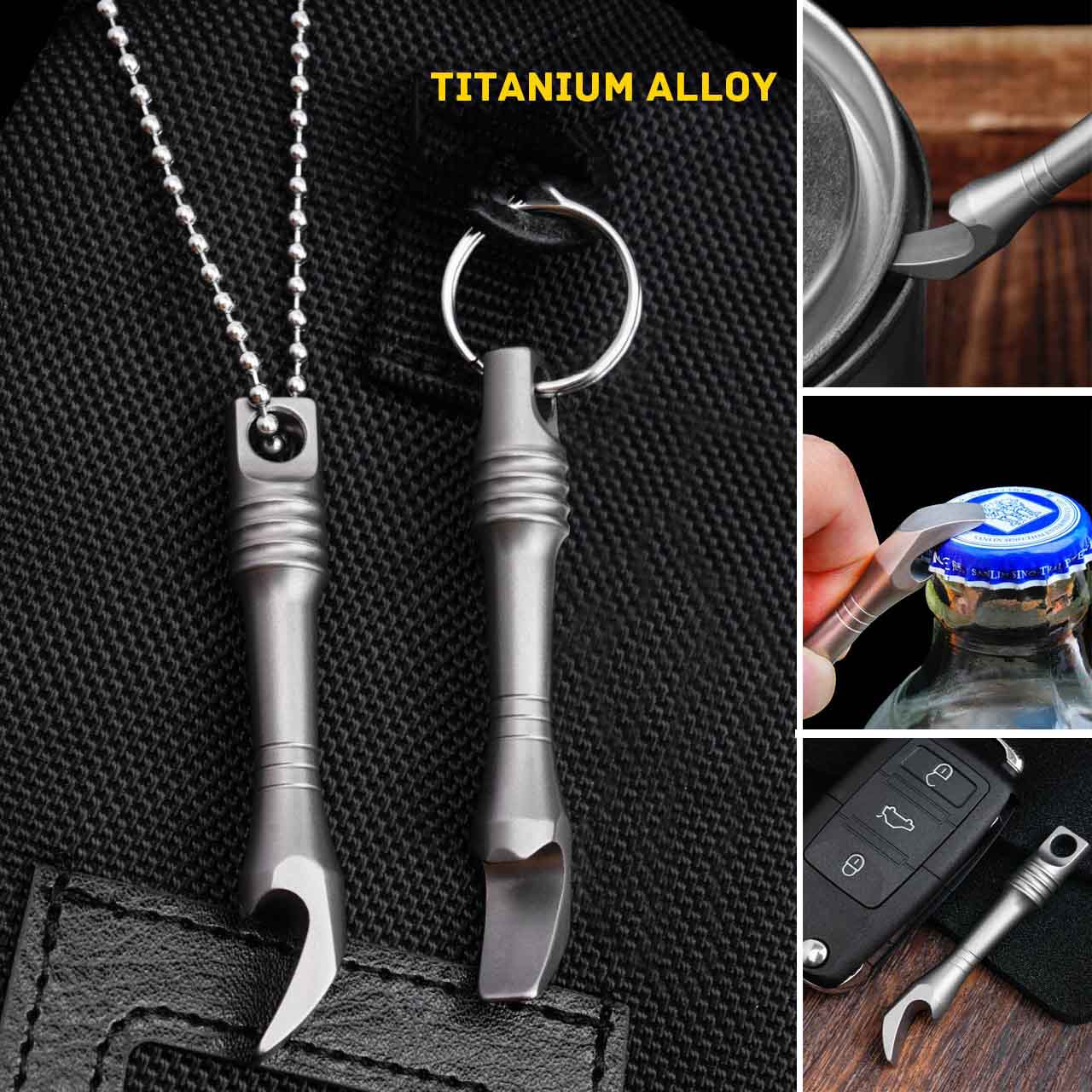 Keychain Multi Tool - TC4 pied de biche en alliage