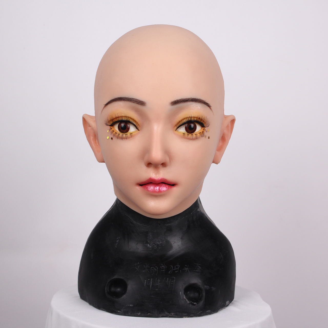 Men Accessories Style - Masque de tête en silicone réaliste,