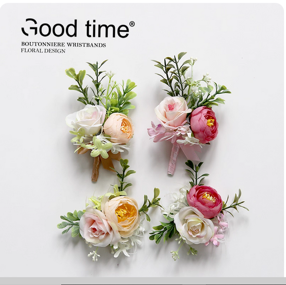Men Accessories Bouquet - Balai poignet fleur broche bouquet meilleur