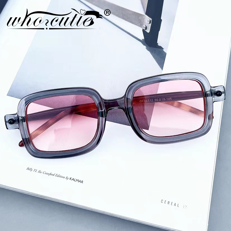 Men'S Accessories In The 90S - Lunettes de soleil carrées vintage des