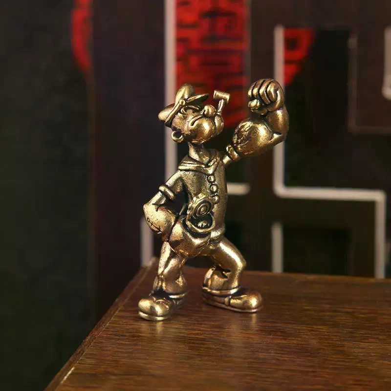 Men'S Accessories Office - Statue en laiton de Popeye le