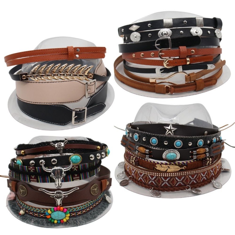 Men Accessories Ethnic - Accessoires de chapeau en cuir tressé