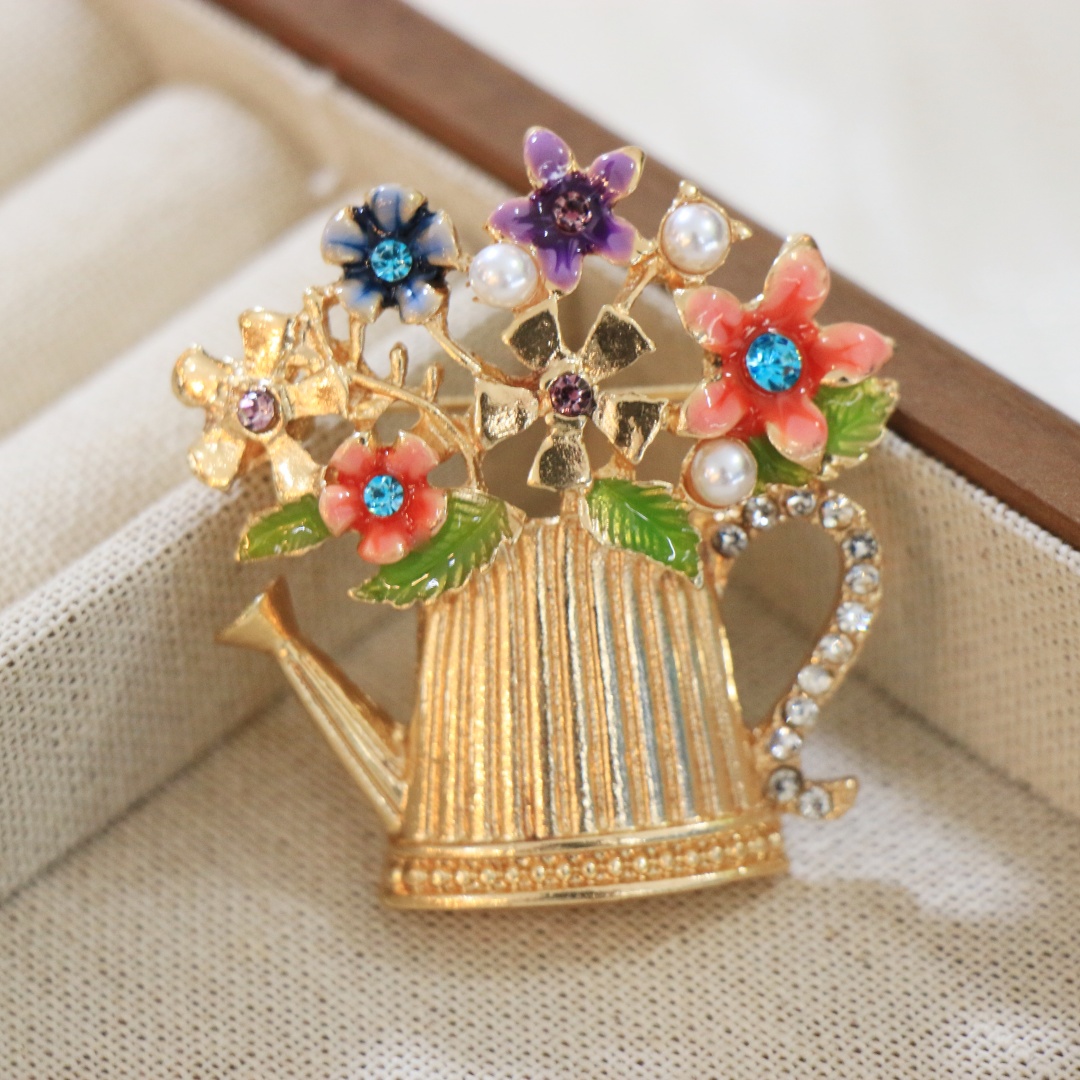 Men Accessories Bouquet - Broche bouquet floral de luxe baroque