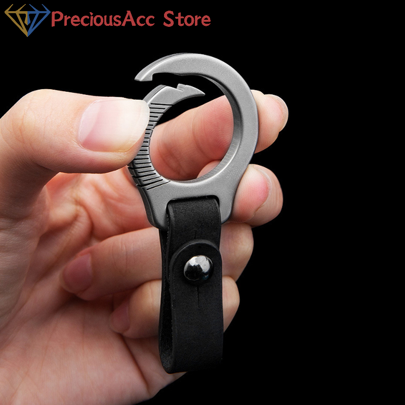 Keychain Multi Tool - Mousqueton en alliage de titane, porte-clés