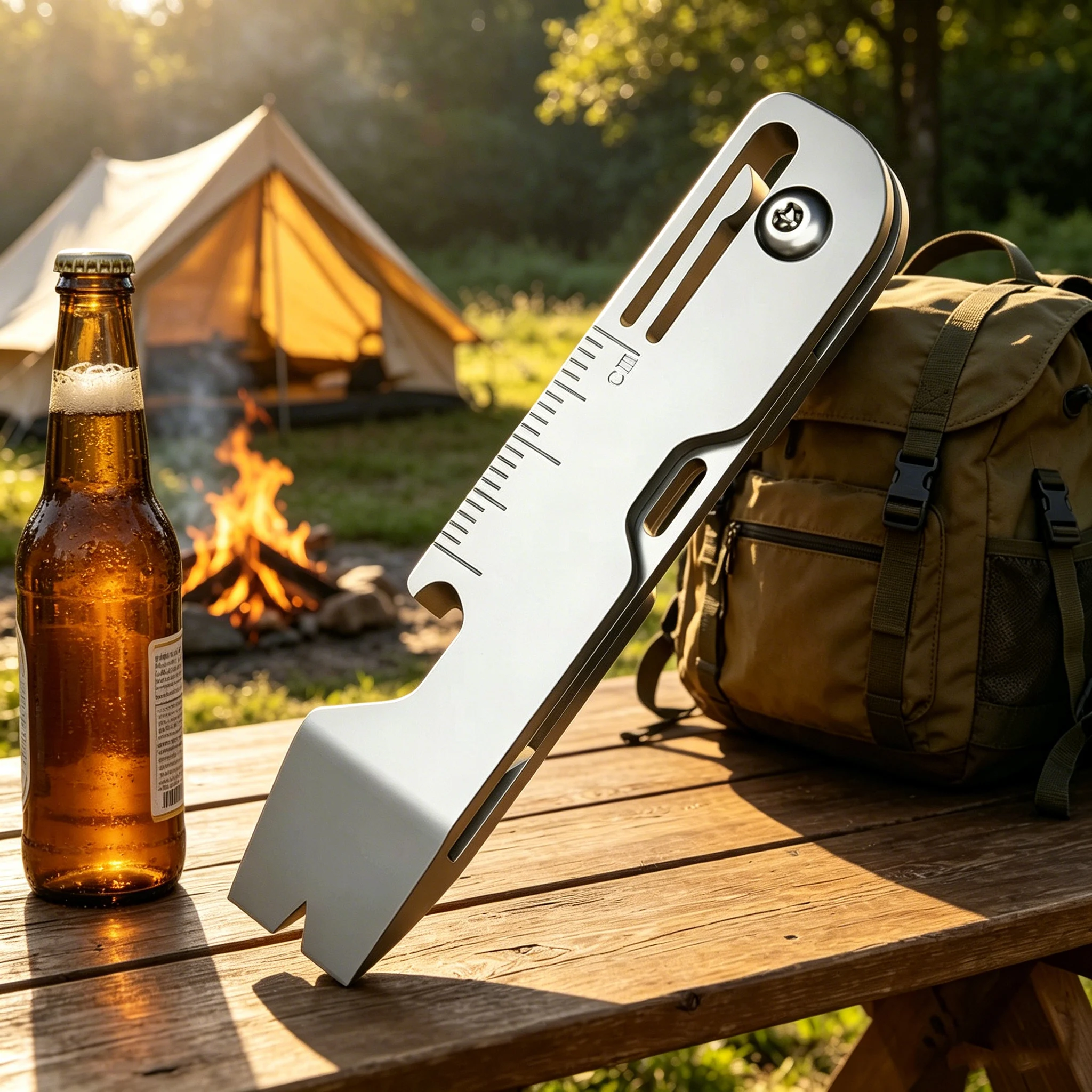 Keychain Multi Tool - Couteau pliant multifonction en alliage de