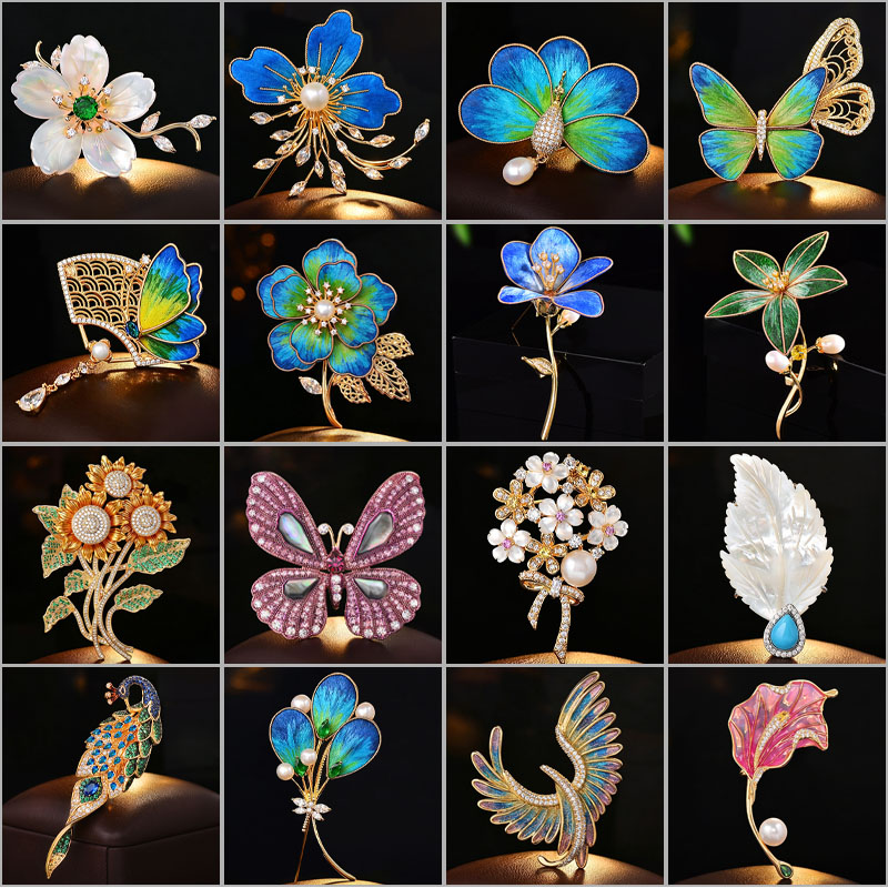 Men Accessories Bouquet - Nouvelles Broches Papillon en Velours Zircon