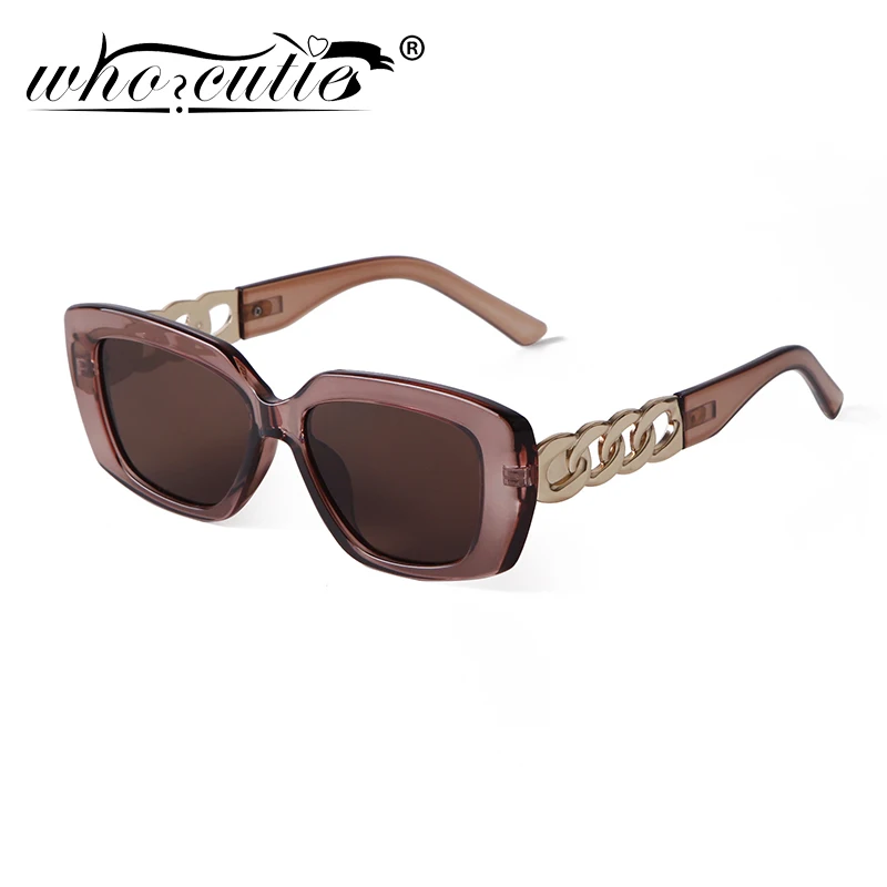 Men'S Accessories In The 90S - Lunettes de soleil carrées ajourées marron