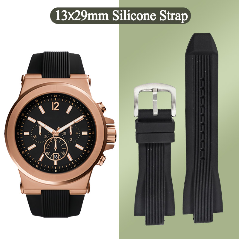 Men Accessories Mk - Bracelet de montre en Silicone pour