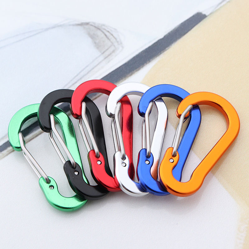 Keychain Multi Tool - Lot de 6 mousquetons de pêche,