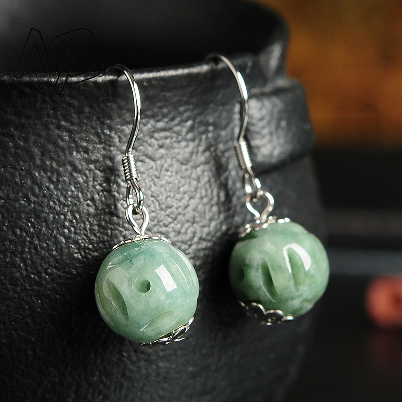 Men'S Accessories Drop Shipping - Smeraude naturelle perle creuse Jade bricolage