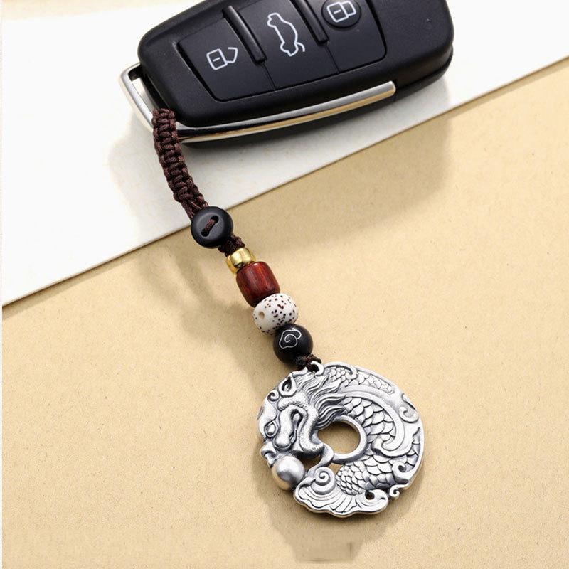 Men Accessories Ethnic - Porte-clés en argent galvanisé, style ethnique