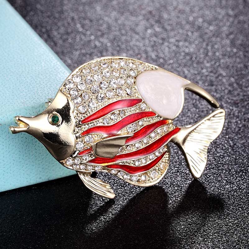 Men Accessories Bouquet - Broches émaillées bleues et rouges en