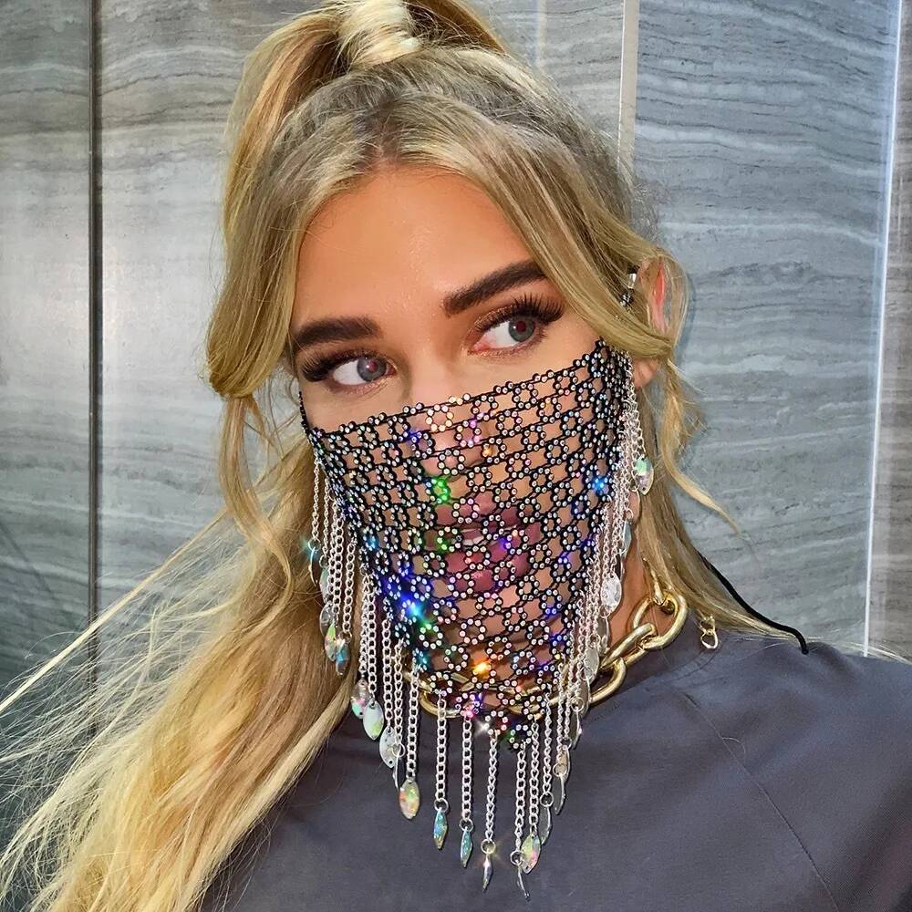 Men Accessories Jewelry - Nouvelles Masques Voiles à Paillettes pour