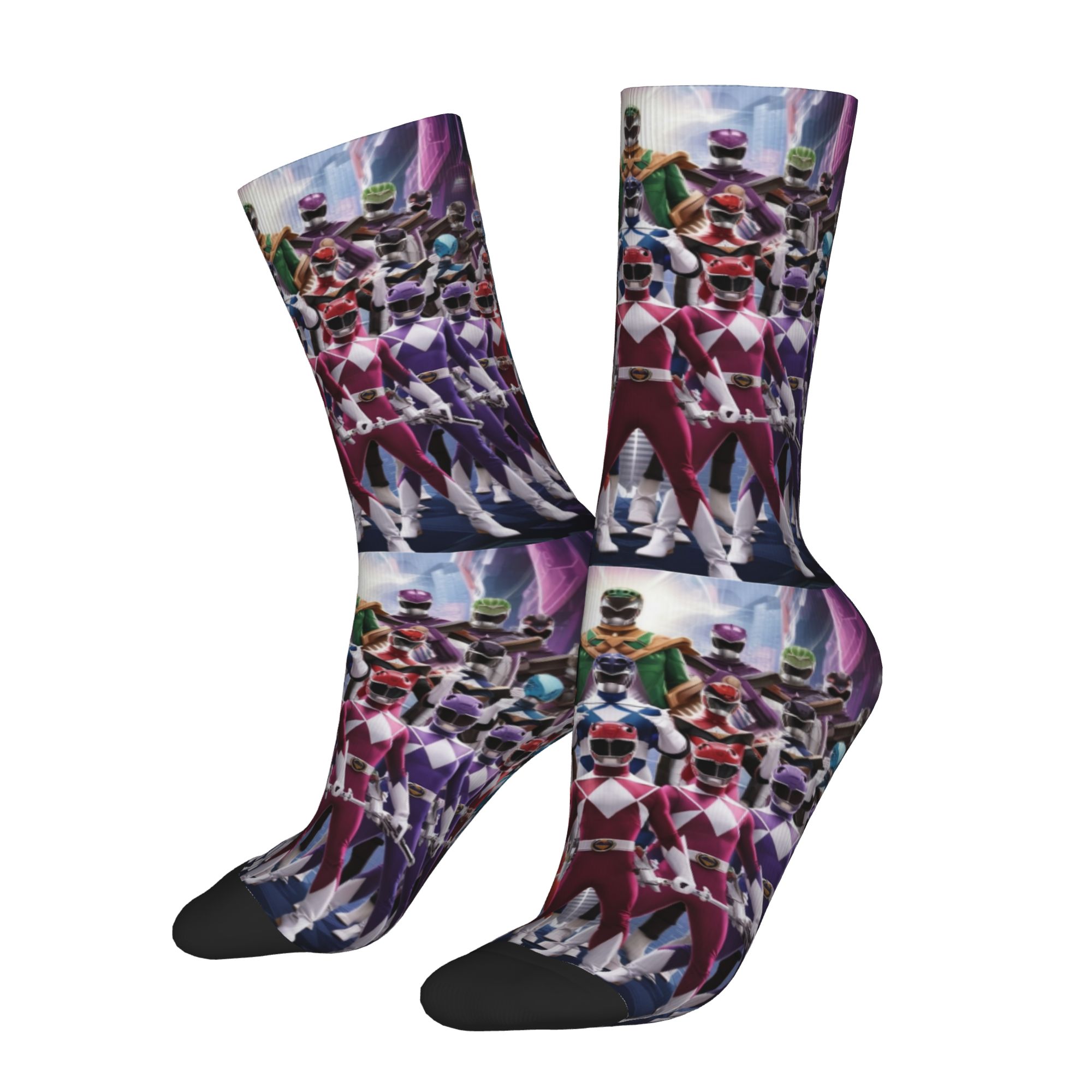 Men'S Accessories In The 90S - Crazy Design Power R-Ranger 90s Chaussettes
