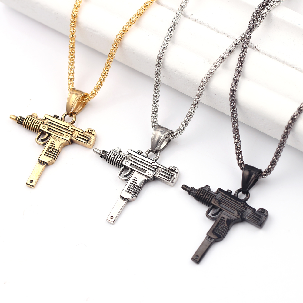 Pendentif Collier Pistolet Mit - Men Accessories Jewelry avis et prix