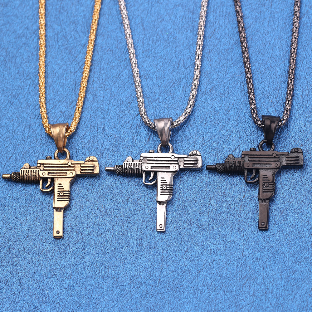 Pendentif Collier Pistolet Mit - Men Accessories Jewelry avis et prix