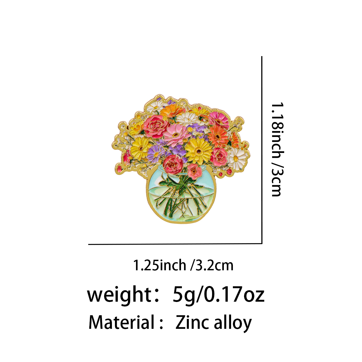 Broche en émail 'Fille avec bo - Men Accessories Bouquet avis et prix