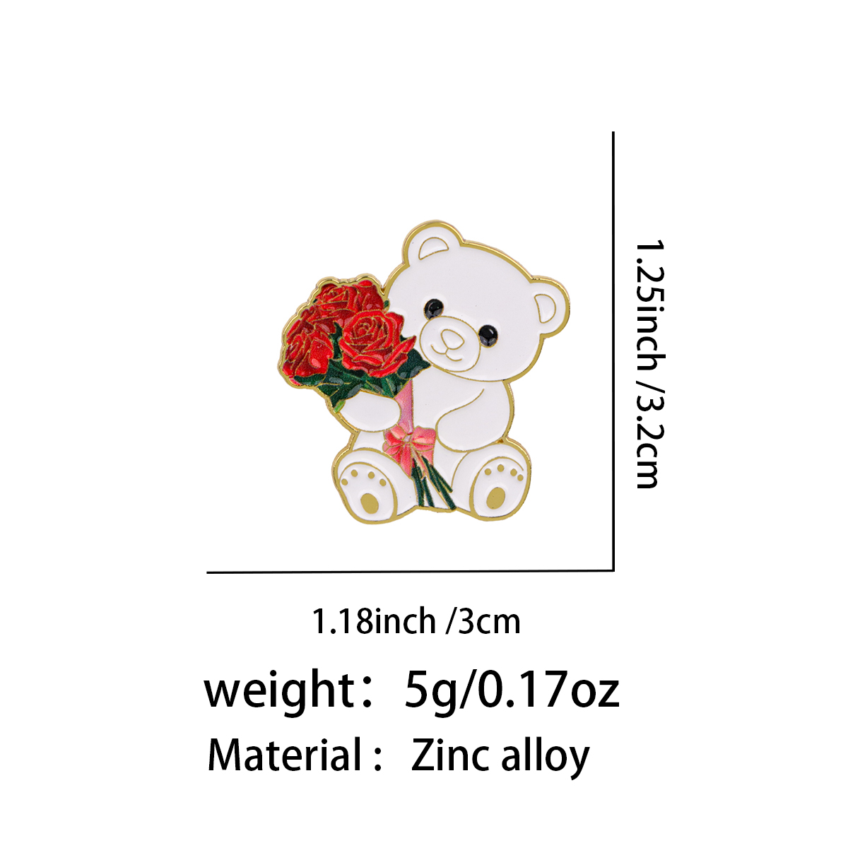 Broche en émail 'Fille avec bo - Men Accessories Bouquet avis et prix