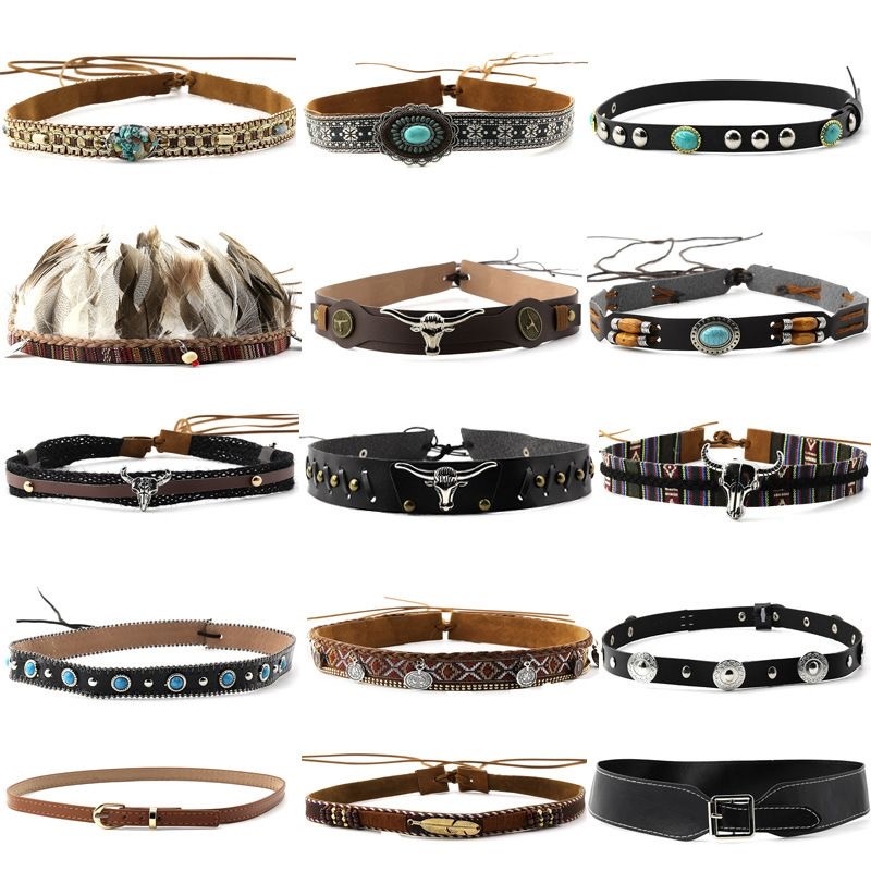 Accessoires de chapeau en cuir - Men Accessories Ethnic avis et prix