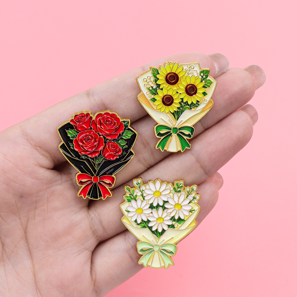 Lot de 10 épingles en émail mo - Men Accessories Bouquet avis et prix