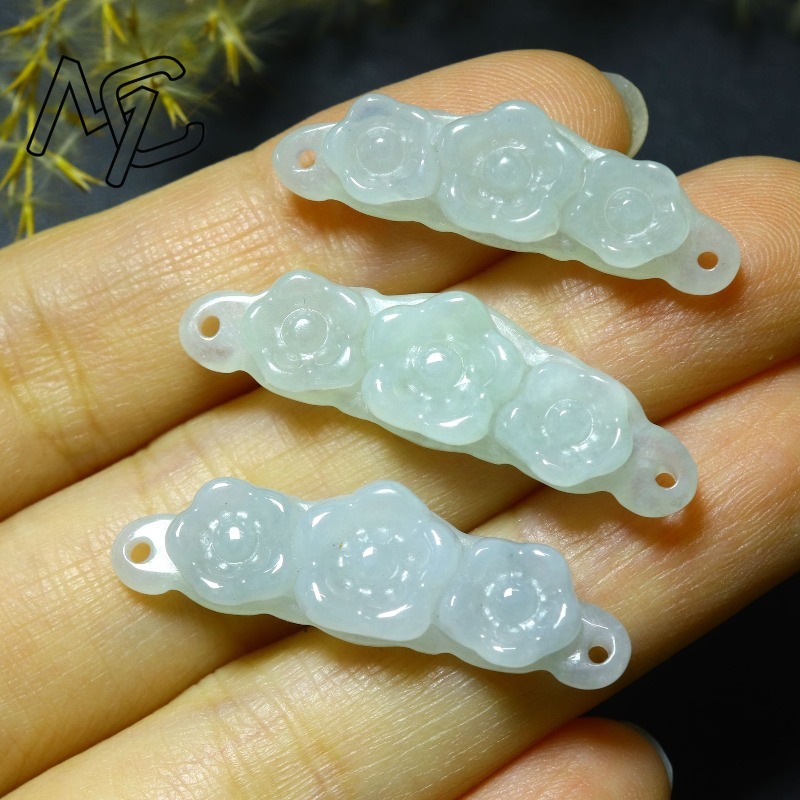 1 pièce Fleur en jadéite émera - Men Accessories Jewelry avis et prix