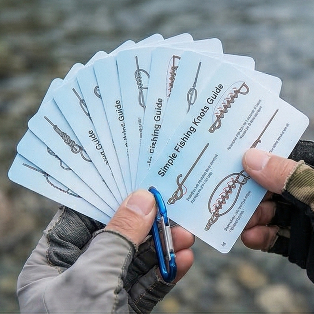 Carte de trucs de nœuds de pêc - Men Accessories Guide avis et prix