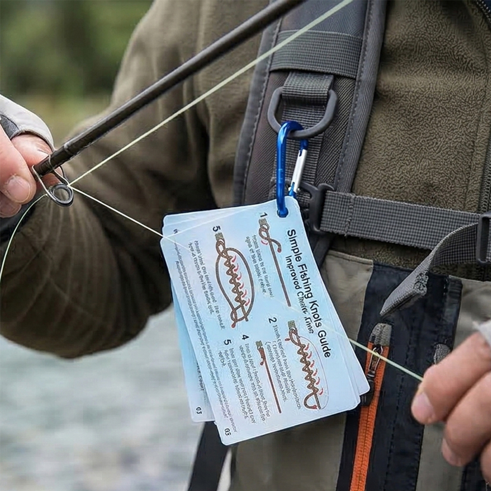 Carte de trucs de nœuds de pêc - Men Accessories Guide avis et prix