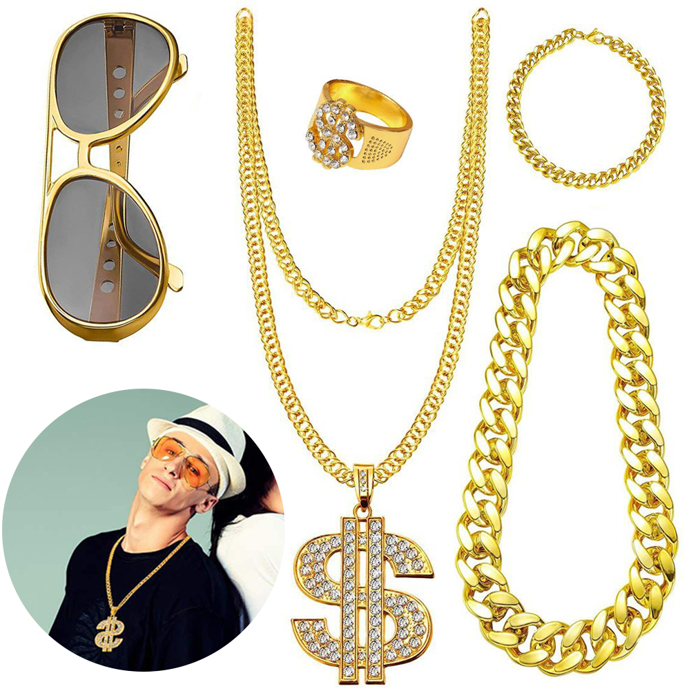 Kit de Costume Hip Hop des ann - Men'S Accessories In The 90S avis et prix