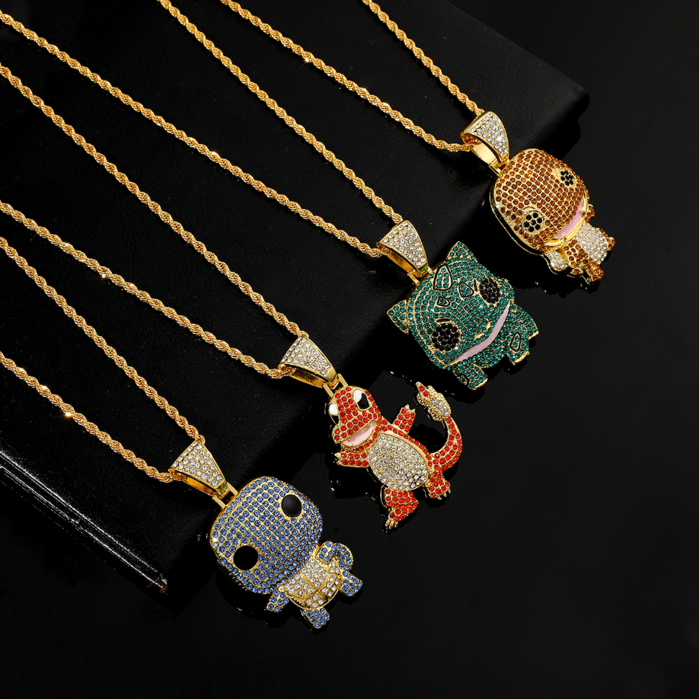 Collier Squirtle serti de diam - Men Accessories Jewelry avis et prix