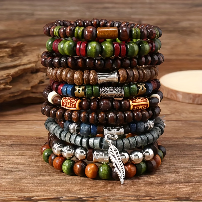 10 pièces Vintage bohême homme - Men Accessories Style avis et prix