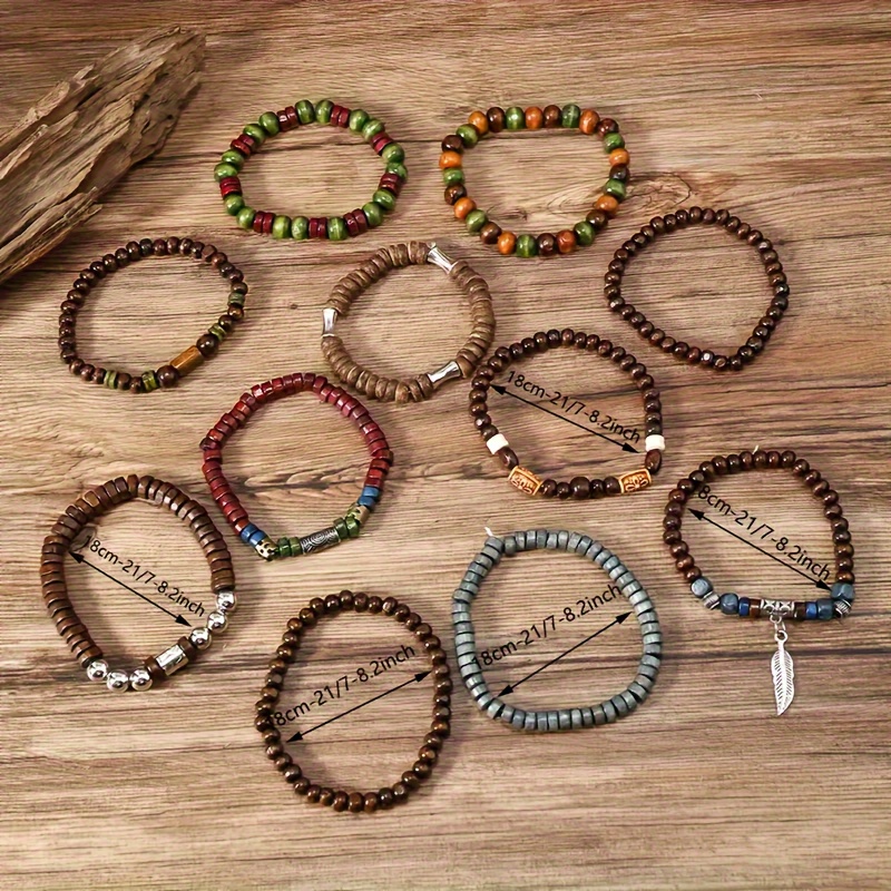 10 pièces Vintage bohême homme - Men Accessories Style avis et prix