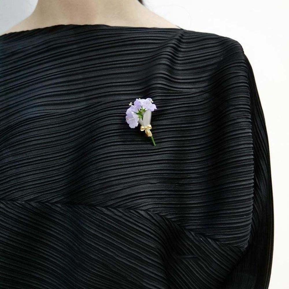 Broche vintage à fleurs inséra - Men Accessories Bouquet avis et prix